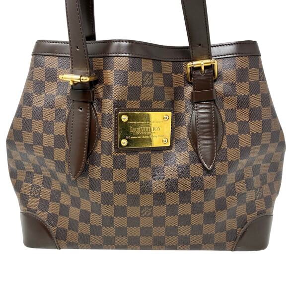 Louis Vuitton Hampstead MM tote bag in Damier Ebene canvas - Picture 4 of 16